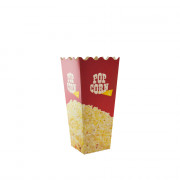 Popcorn beker vierkant extra large, 80 x 120 x 215 mm