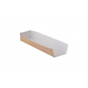 Snacktray rechthoek, korte zijde open, medium, 70 x 230 x 50 mm